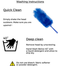 WinHux® 3.47 Metre (136") Extra Long Reach Extendable Duster Telescopic Handle, Bendable and Washable (Only available via Amazon - Contact us for Bulk orders)